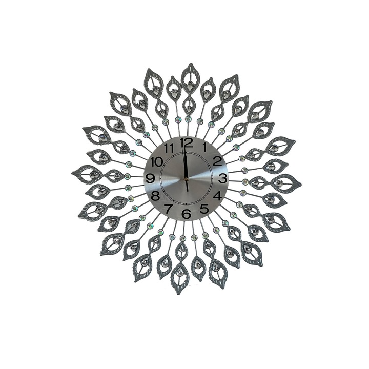 Ceas perete argintiu analogic Style