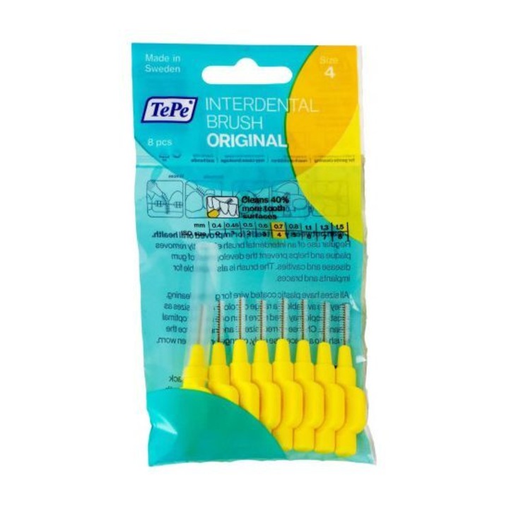 Periute Interdentare, TePe, 8 bucati, 0.7 mm