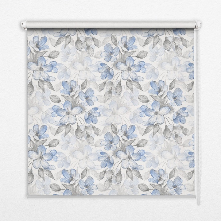 Rulou, Coloray, Flori, Albastru, 50 cm x 50 cm, 00006773