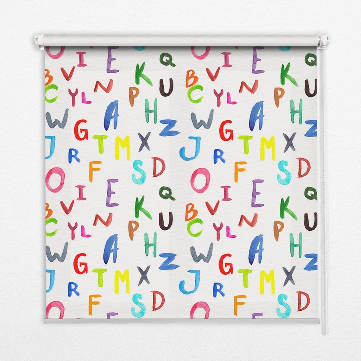 Rulou. Coloray. Black-out. Litere. Albastru. 140 cm x 180 cm. 00029409