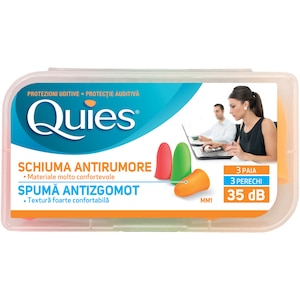 Dopuri De Spuma Pentru Urechi, Anti Zgomot, Quies, 3 Perechi
