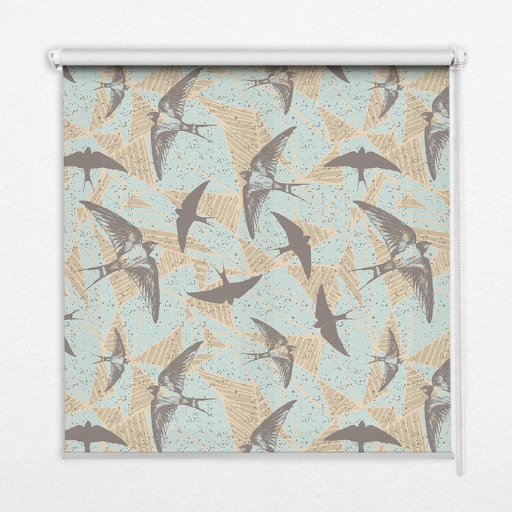 Rulou, Coloray, Randunele, Bej, 100 cm x 240 cm, 00029413