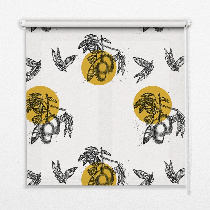 Rulou, Coloray, Fructe si cercuri g ne, Gri, 50 cm x 50 cm, 00011808