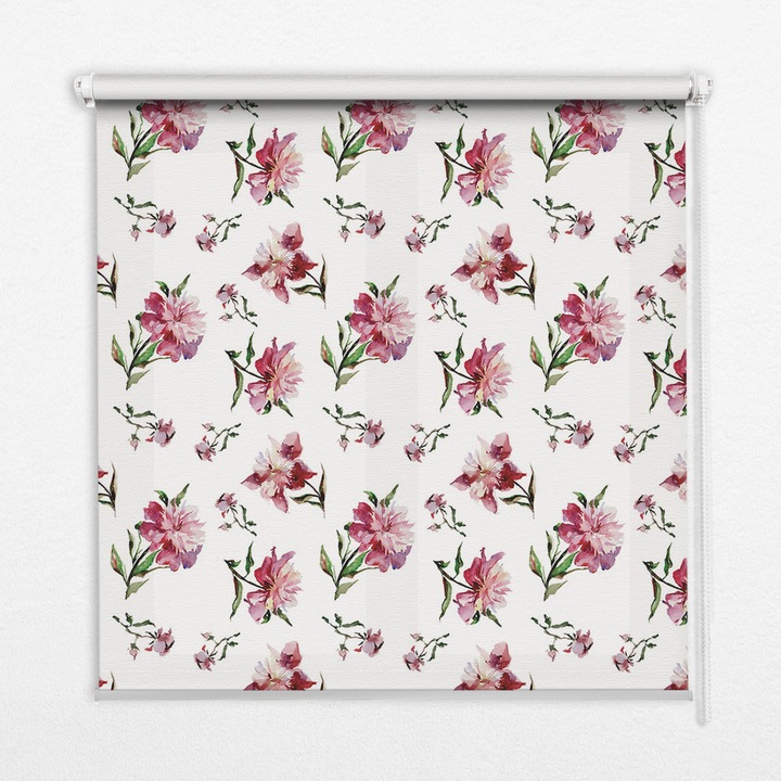 Rulou, Coloray, Black-out, Floare, Roz, 100 cm x 140 cm, 00030183