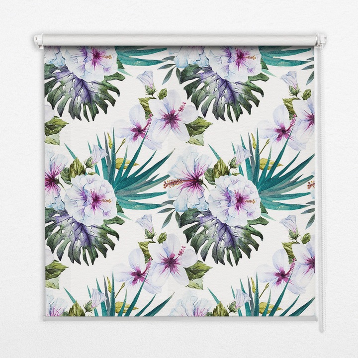 Rulou, Coloray, Flori, Verde, 50 cm x 50 cm, 00030837