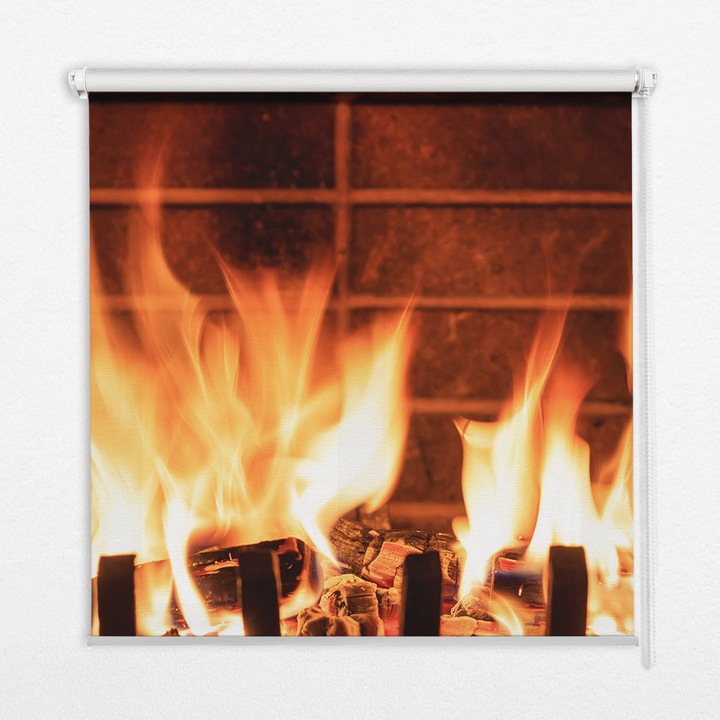 Rulou. Coloray. Black-out. Vatra. Alb. 140 cm x 180 cm. 00033984