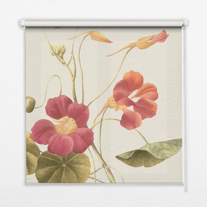 Rulou. Coloray. Black-out. Floare. Gri. 140 cm x 180 cm. 00077880