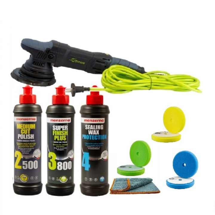 Set masina polish excentric TDA15, polish Menzerna, TDA15-M234B