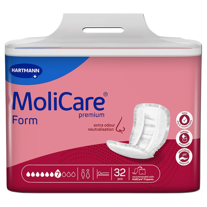 Absorbante HARTMANN Molicare Premium Form, hipoalergenice, 32 bucati