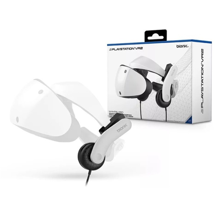 Bionik BNK-9100 Mantis Pro, PSVR2 Kompatibilis, Sztereó, Fekete-Fehér fejhallgató