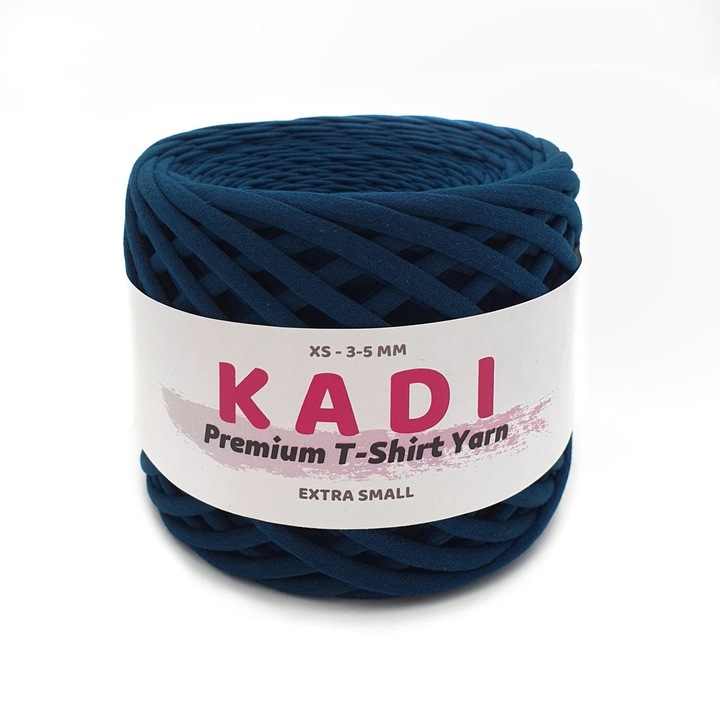 Textil szalag horgoláshoz, KaDi Premium Extra Small, 3-5 mm, 110 m, benzin színű
