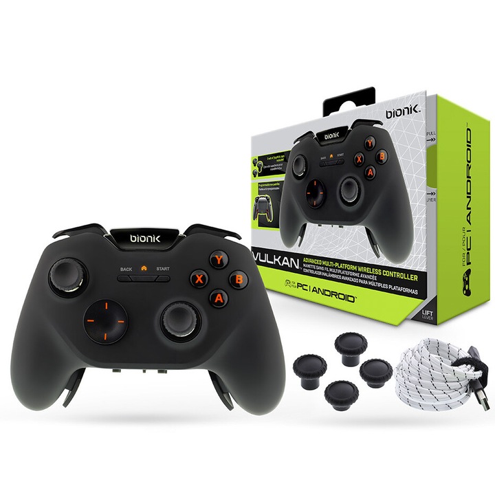 Controler gaming, Bionik, Vulkan Multi-Platform Programable Pro, Negru