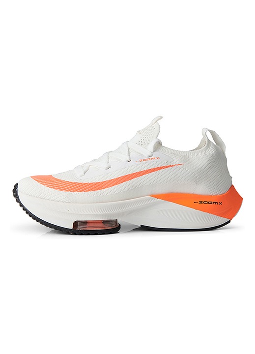 PriStyle® 2OOMx sportcipő, uniszex, gyalogláshoz, futáshoz és sportoláshoz, párnázott talp és légáteresztő szövet, fehér-narancs, 42