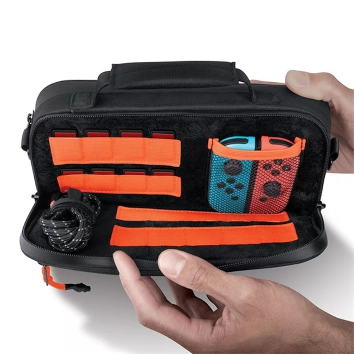 Bionik BNK-9035 Power Commuter, USB-C, Akkumulátor, 10000 mAh, Nintendo Switch OLED, Fekete játékkonzol táska