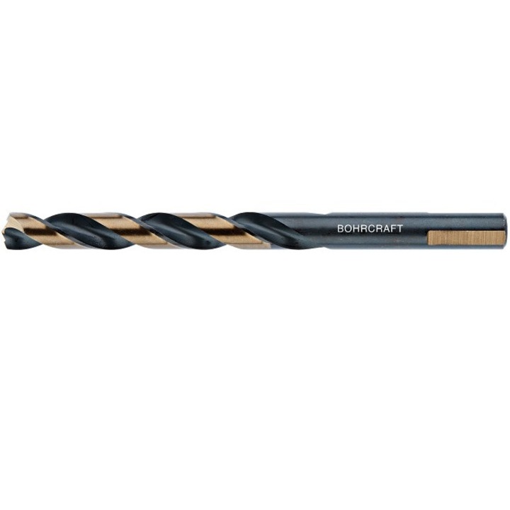 Burghiu cilindric scurt pentru metal DIN 338, rectificat, cu varf centrare, Turbocraft, DIM 10.00 Bohrcraft