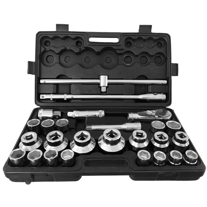 Trusa chei tubulare 21-65mm hexagonale 6 colturi de forta 3 4 si 1 tol (V39080)