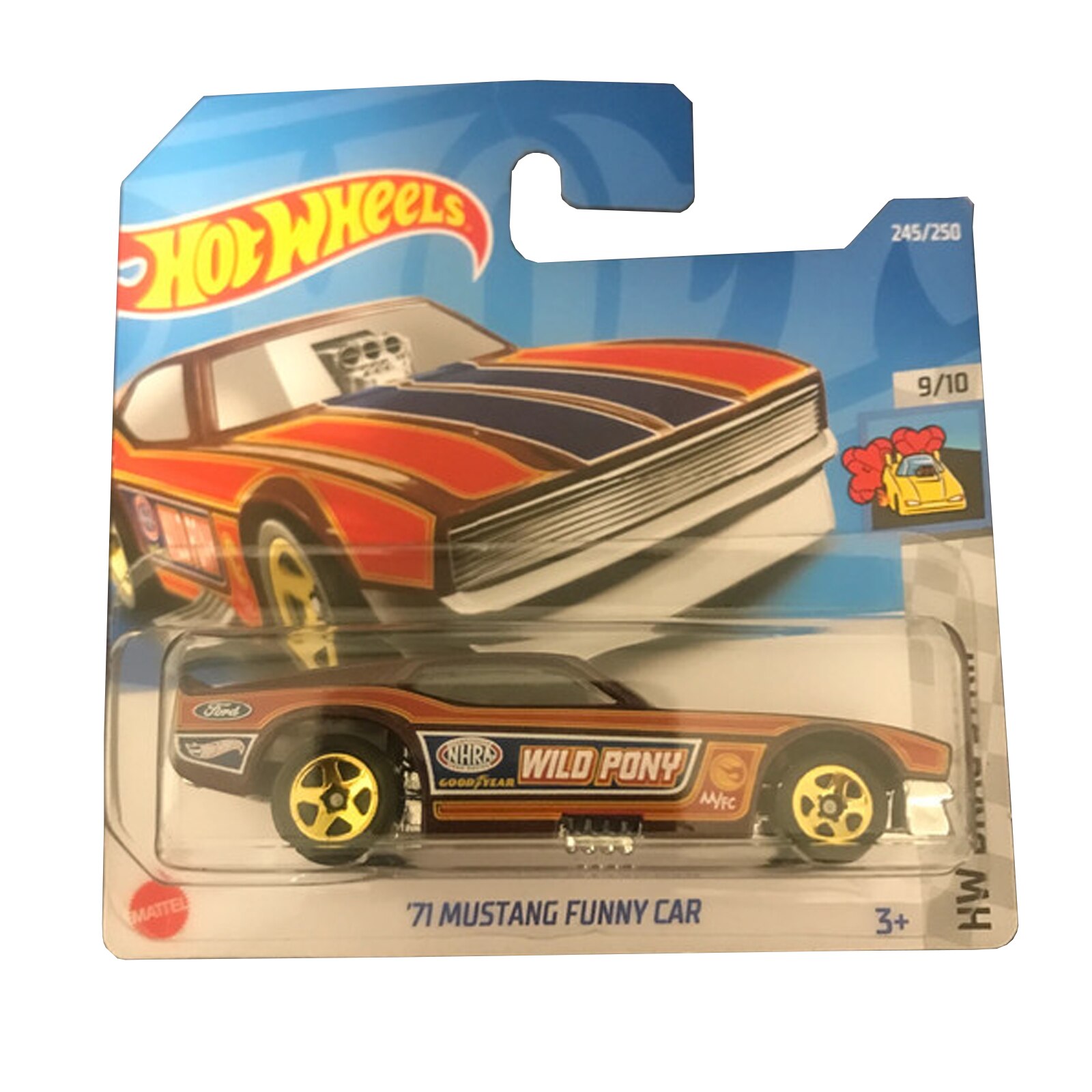 Hot Wheels '71 Mustang Funny Car - Édition 2025 - Série Blue Card - Modèle 1/64 - Occasion