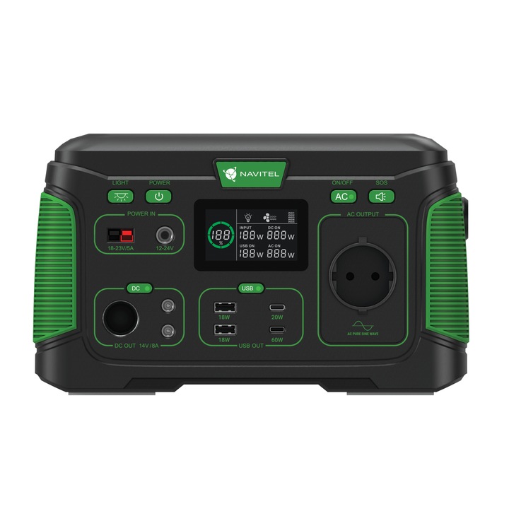 Преносима електрическа станция NAVITEL NS300, Anderson 30A, 300W, USB-C PD3.0 60W, 83200 mAh