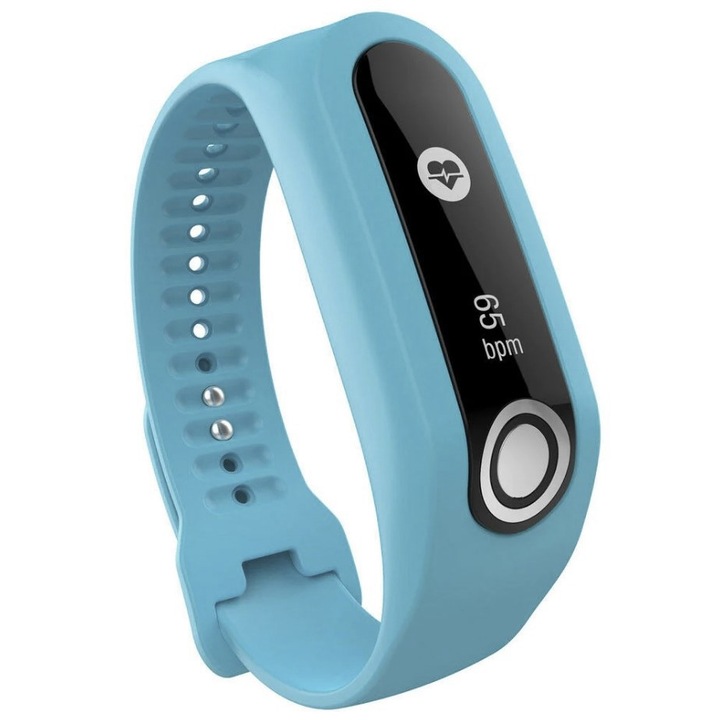 Фитнес гривна Smartwatch TomTom Touch Fitness Tracker, Голяма, Светлосиня