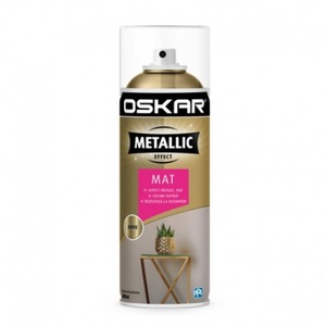Spray vopsea Oskar efect metalic auriu mat 400 ml