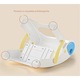 Inaltator Little Mom For Kids Blue pliabil, cu doua trepte, picioare antiderapante, dimensiuni 39.2 x 38.6 x 36.2 cm