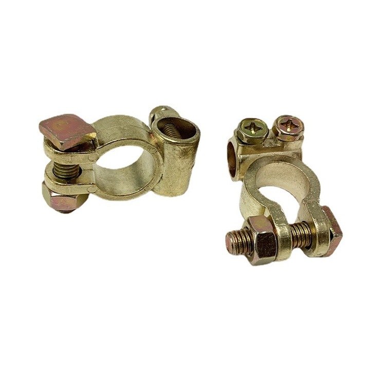 2 db akkumulátorbilincs készlet, KkvoGmle, alumínium-magnézium ötvözet, 3,6x2,8x2,2 cm