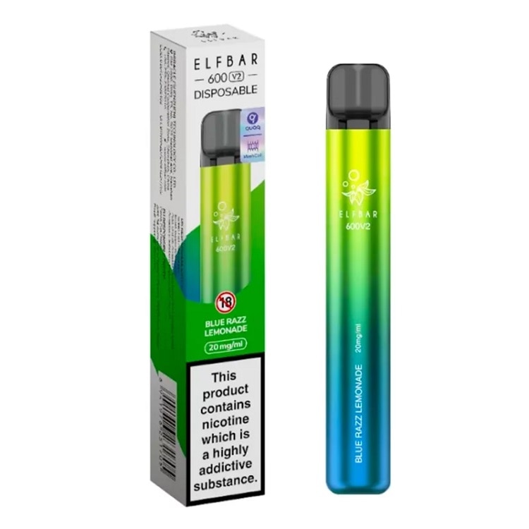 Kit Tigara Electronica Elf Bar 600 V2 - Blue Razz Lemonade, 2ml, 20mg ...