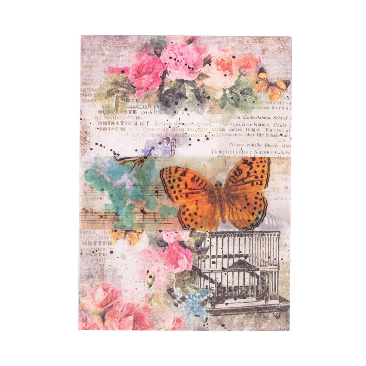 Set 100 hartii decorative, Kaxyrooz, Hartie, 100x140 mm, Multicolor