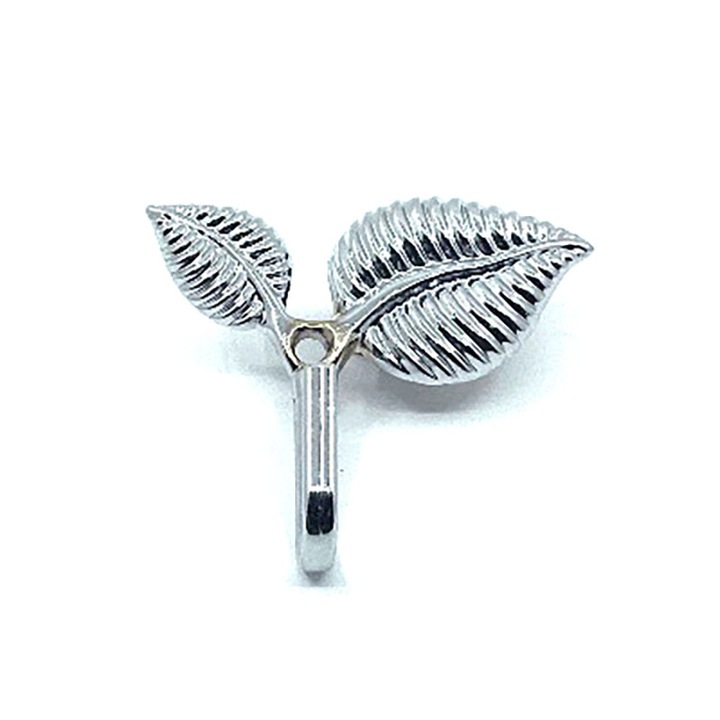 Малка метална закачалка с цвете OZS, бр. 3036-хром