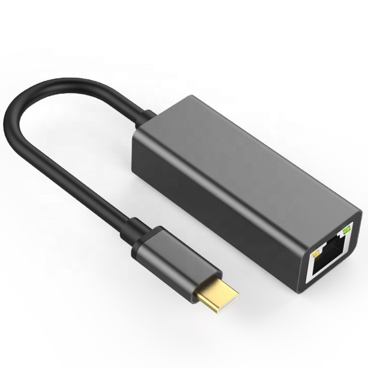Gigabites LAN adapter, C típusú USB - RJ45 Ethernet 1000 Mbps