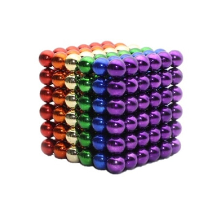 Магнитни топки Neocube AntiStress, микс 6 цвята, многоцветни, 5 мм, 216 топчета
