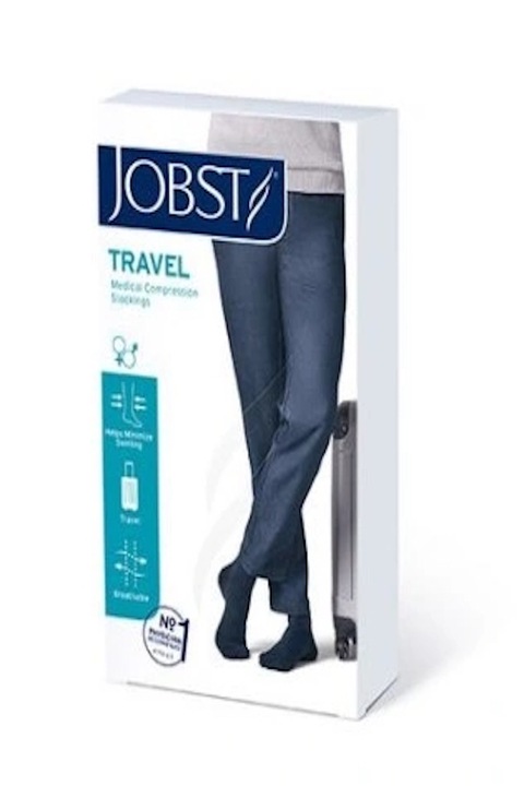 Чорапи до коляното, Jobst Travel, 15-20 mm Hg бежови, размер II, 7024386