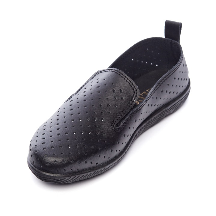 Кожени обувки Tellus 72-02, Черен