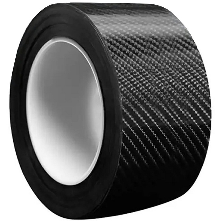 Banda de protectie din folie de carbon, Zola®, pentru protejarea pragurilor si elementelor din masina, 5 cm x 5 m, neagra