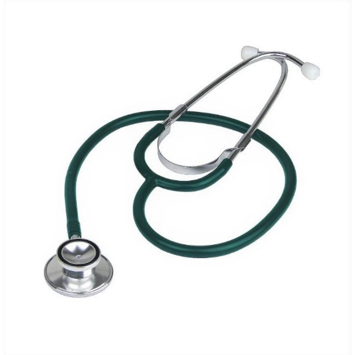 Stetoscop Ruby, Timesco, cap dublu, otel inoxidabil, 20x10x3 cm, verde