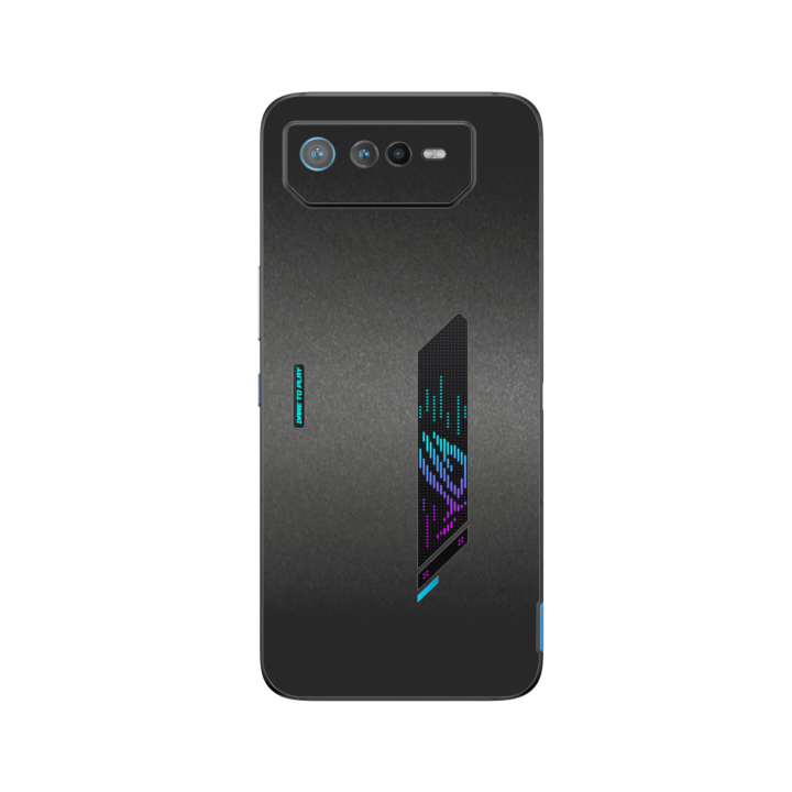 iSkinz Folie за Asus ROG Phone 6D - черен мат, 360 разрез, залепваща кожа на цялото тяло, защита на гърба и страничните калъфи