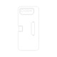 Защитно фолио iSkinz за Asus ROG Phone 6D Ultimate - черна кожа, проста кройка, залепваща кожа, заден капак