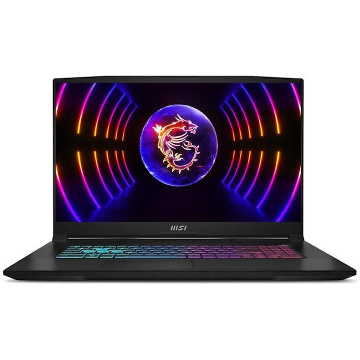 Laptop MSI Gaming 17.3'' Katana 17 B13VGK, FHD 144Hz, Procesor Intel® Core™ i7-13700H (24M Cache, up to 5.00 GHz), 16GB DDR5,1TB SSD, GeForce RTX 4070 8GB, Free DOS, Black