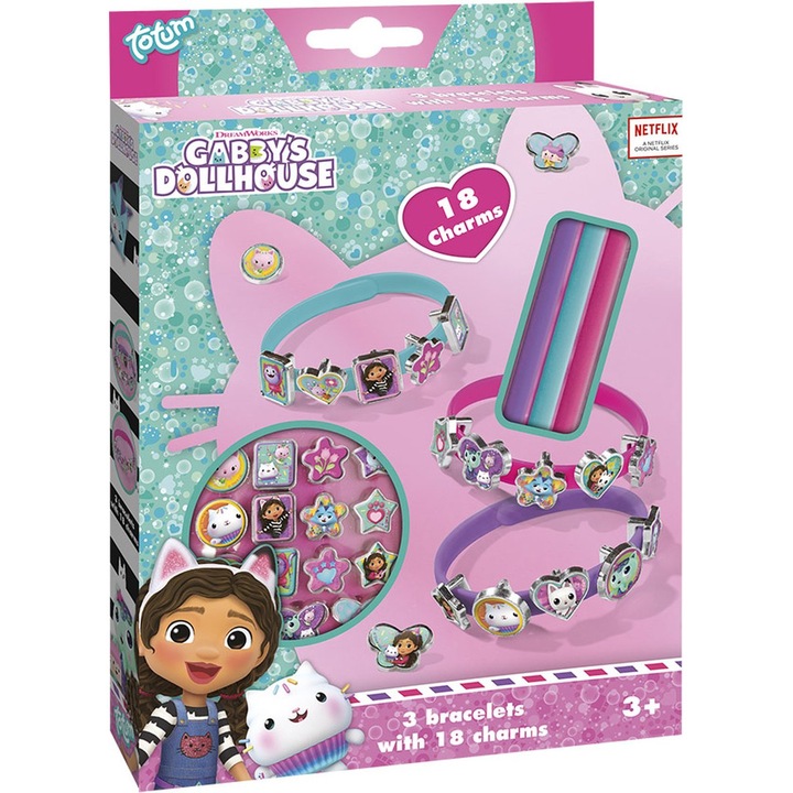 Set creativ, Totum, DIY Bratari, Gaby's Dollhouse