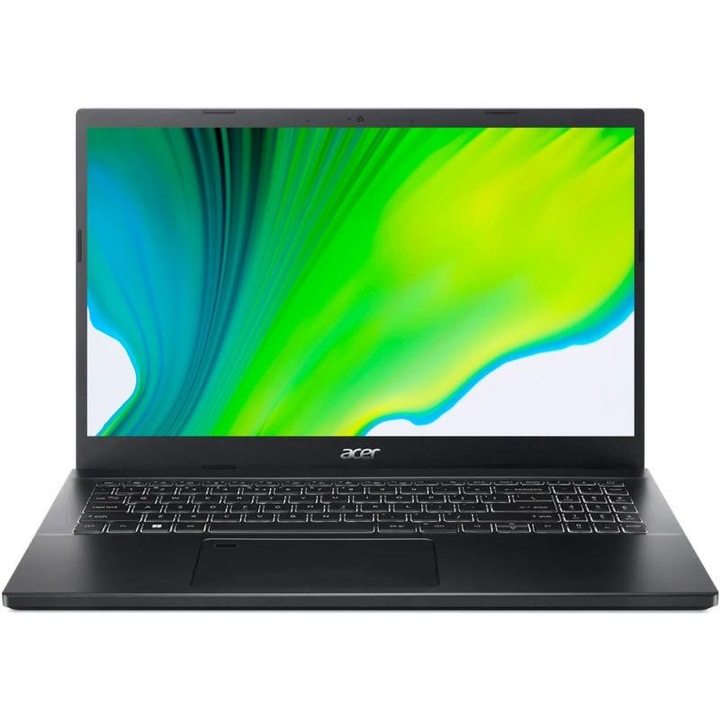 Laptop Gaming 15.6" Aspire 7 A715-76G FHD IPS, Procesor Intel® Core™ i5-12450H (12M Cache, up to 4.40 GHz), 16GB DDR4, 512GB SSD, GeForce RTX 3050 4GB, No OS, Black