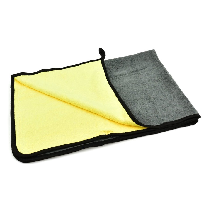 Prosop, GEKO, de tip laveta, din microfibra pentru masina, uscare auto, 60 x 90 cm