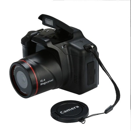 Camera DSLR Digitala, 16 Milioane Pixeli, Zoom 16x, Potrivit Pentru Copii Si Adulti Incepatori, Negru