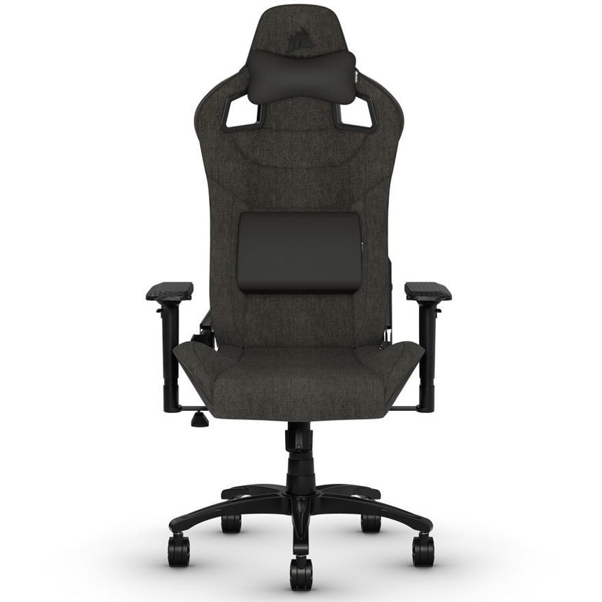 Silla Gamer Corsair TC60 Black Grey Profesional Ajustable 3D