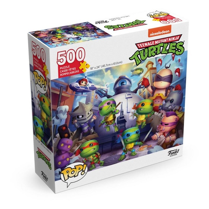Figurina Teenage Mutant Ninja Turtles POP! Jigsaw Puzzle Collage (500 pieces), Multicolor