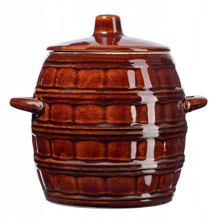 Butoi cu capac, KADAX, gresie ceramica, 5L