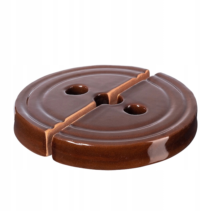 Set 2 pietre de presiune, Kadax, Ceramica, 21 cm, Maro