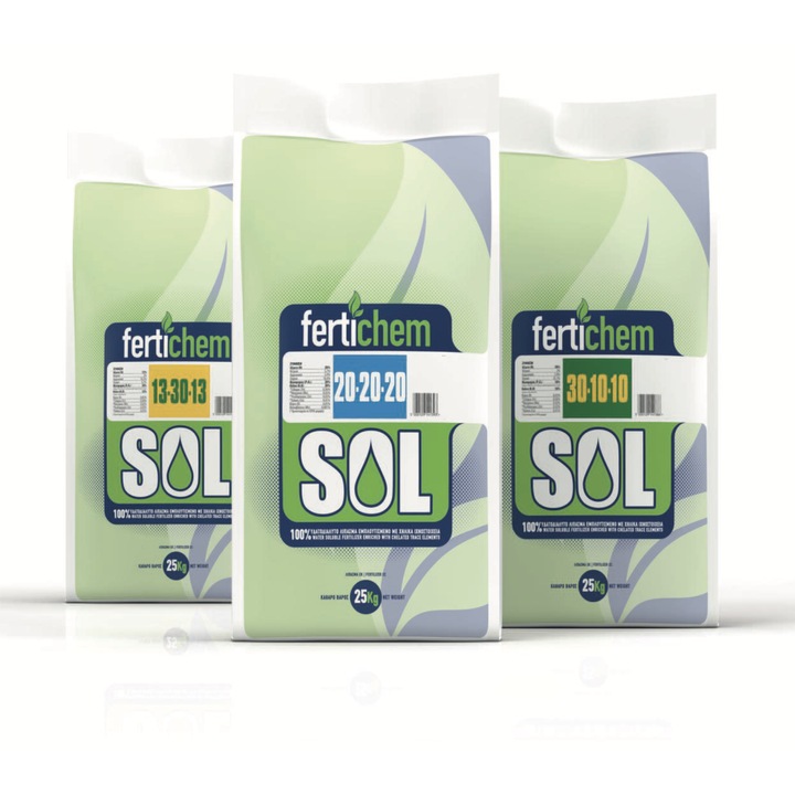 Ingrasamant hidrosolubil Fertichem Sol 20-20-20 + Microelemente 25 Kg
