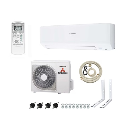 Pachet aer conditionat Mitsubishi Heavy Industries, 9000 BTU SRK25ZSP-W NYOKO, A++, Rezidential, Alb + kit complet de montaj( 3ml teava de cupru izolata 6 si 10,3ml furtun condens, cablu electric 4x1,5, set console, banda matisat, suruburi prindere)