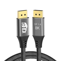 Cablu Video DisplayPort 1.4 eRDX® – 2m, 8K 60Hz, 4K 144Hz, 32.4Gbps, HDR, G-Sync, FreeSync, PC / Laptop / Monitor