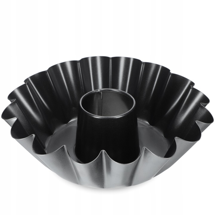 Hornyolt tepsi sütőhüvellyel, Kadax, Tabla, 25 cm, Fekete